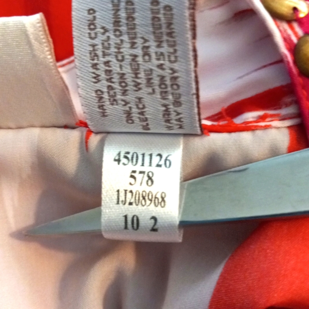 Chicos Sz 0,(4/6) Red/plum, Studded,Embellished, VNeck Tunic - Picture 9 of 10